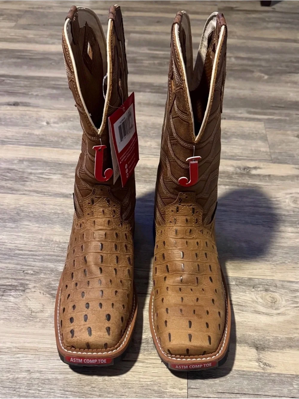 Justin Derrickman Mens Work Boots 12